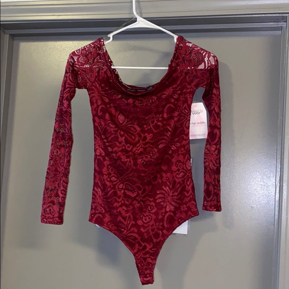 Maroon Body suit